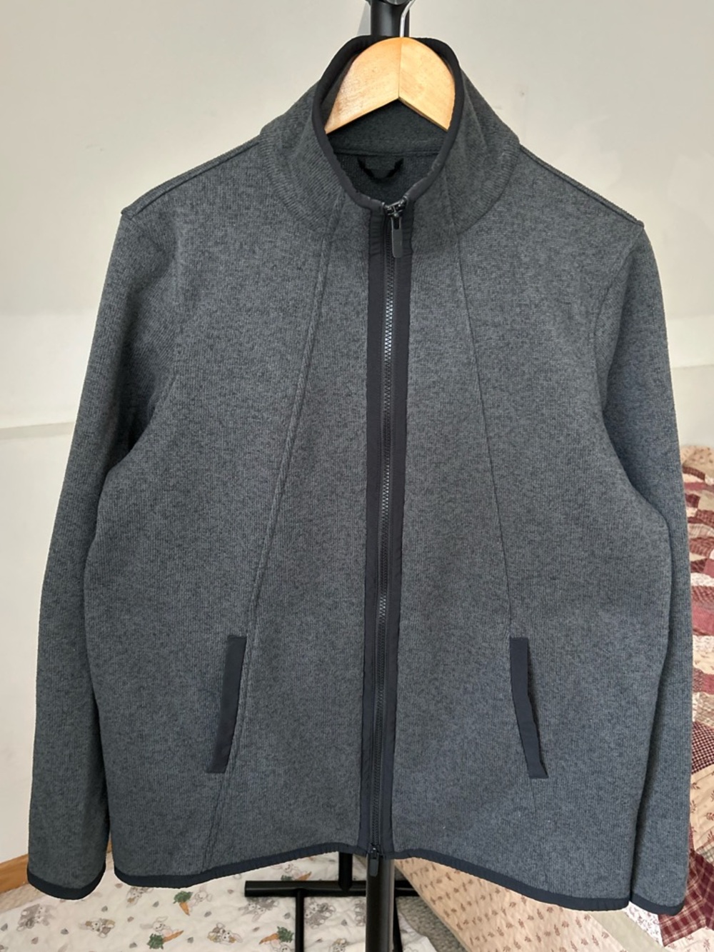 Lululemon It’s Fleecing Cold Fleece Lined Zip Up Jacket Gray 10
